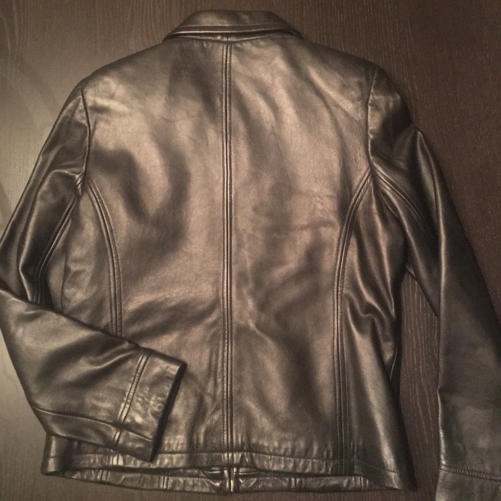 NWOT Kenneth Cole Reaction Leather Jacket - Picture 5 of 8